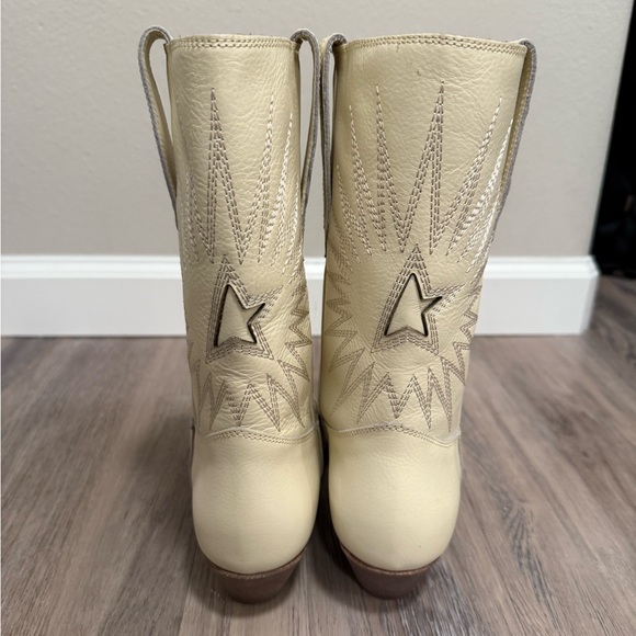Golden Goose Wish Star Low Embroidery Boot in Buttercream - Picture 4 of 8